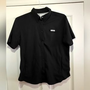 Used Columbia Button Down Black Shirt